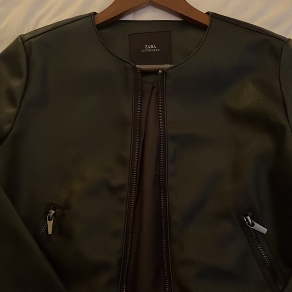 Zara Faux Leather Jacket in S - Picture 2 of 7